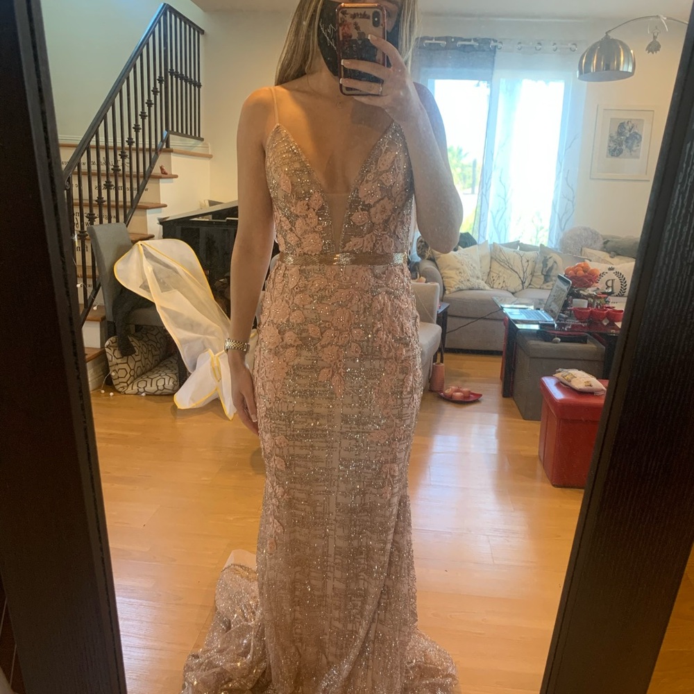 Jovani rose gold gown - Picture 4 of 6